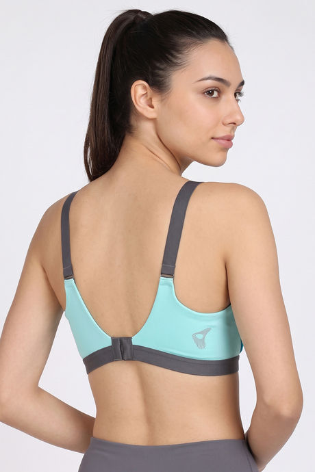 Zelocity High Impact Quick Dry Sports Bra - Enamel Blue — image 4